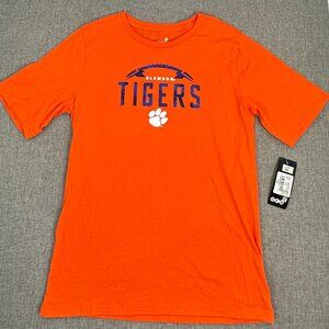 NEW Clemson University Tigers Shirt Orange NCAA Fan Short Sleeve Youth XL Cotton